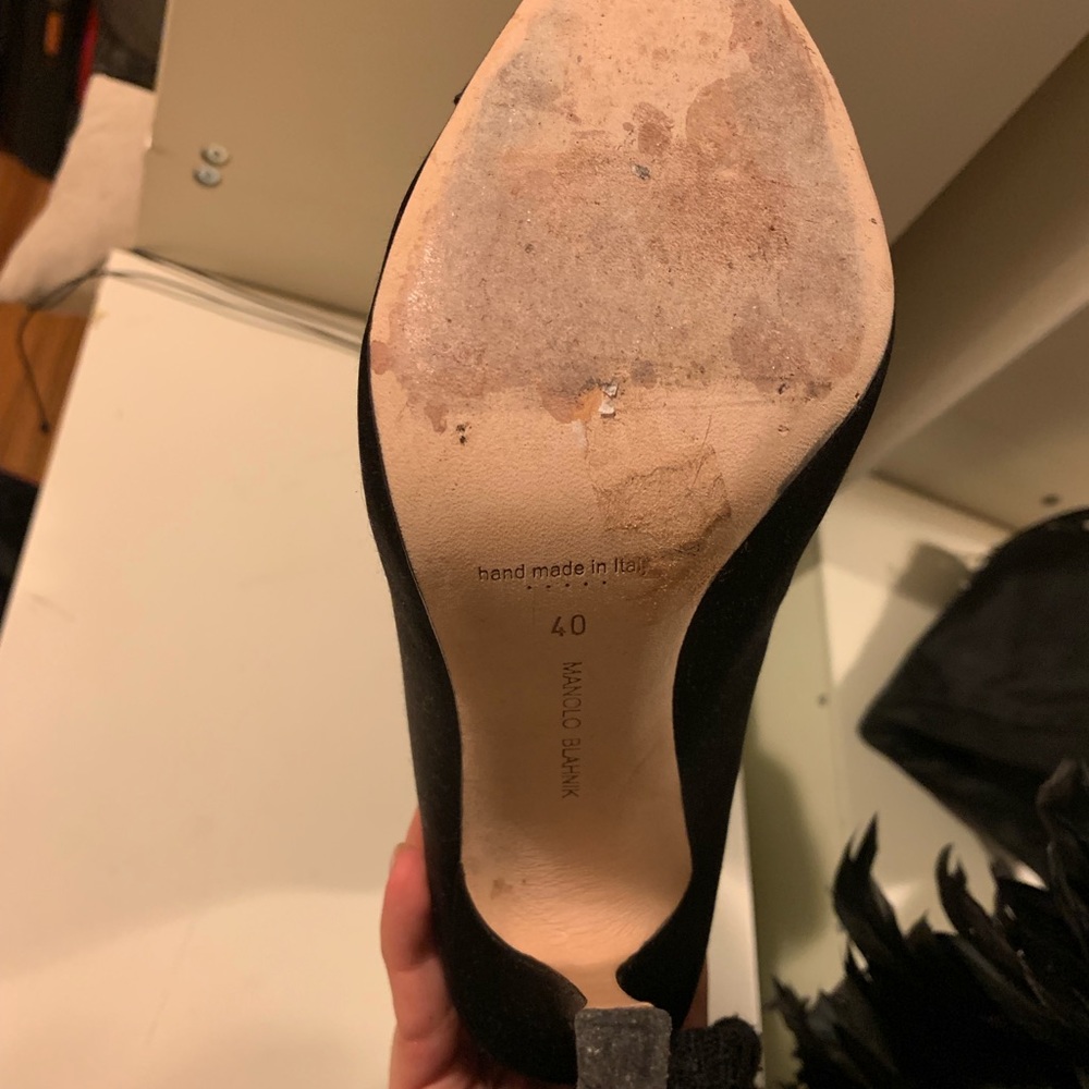 Manolo Blahnik, 40, Satin High-Knee Lace-Up heels - Picture 6 of 6